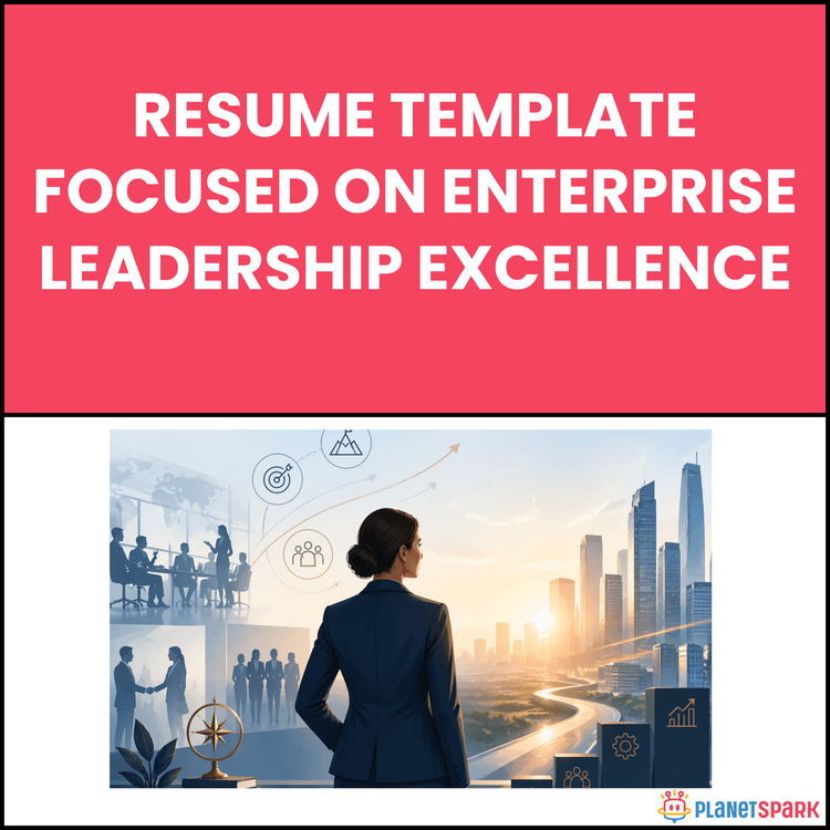 Resume Template Focused on Enterprise Leadership Excellence