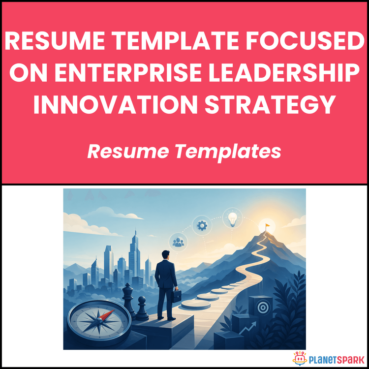 Resume Template Focused on Enterprise Leadership Innovation Strategy