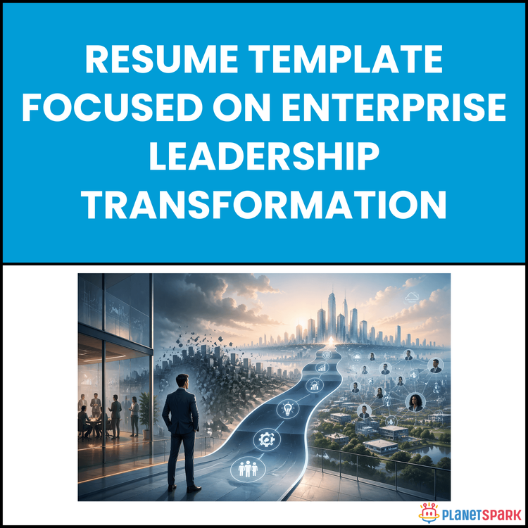 Resume Template Focused on Enterprise Leadership Transformation