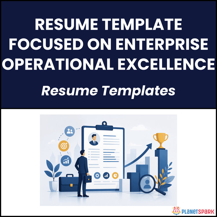 Resume Template Focused on Enterprise Operational Excellence