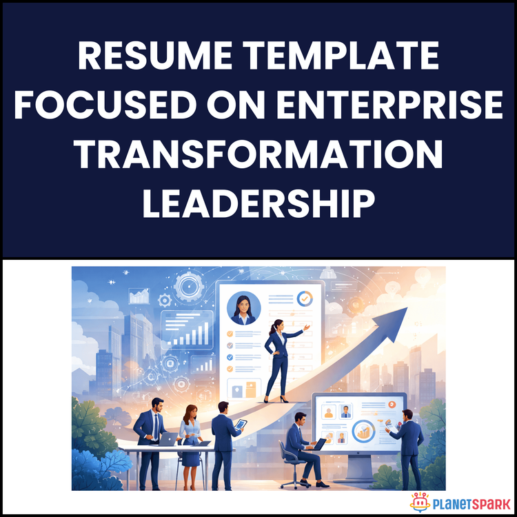 Resume Template Focused on Enterprise Transformation Leadership