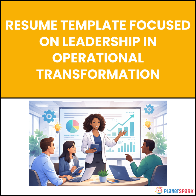 Resume Template Focused on Leadership in Operational Transformation
