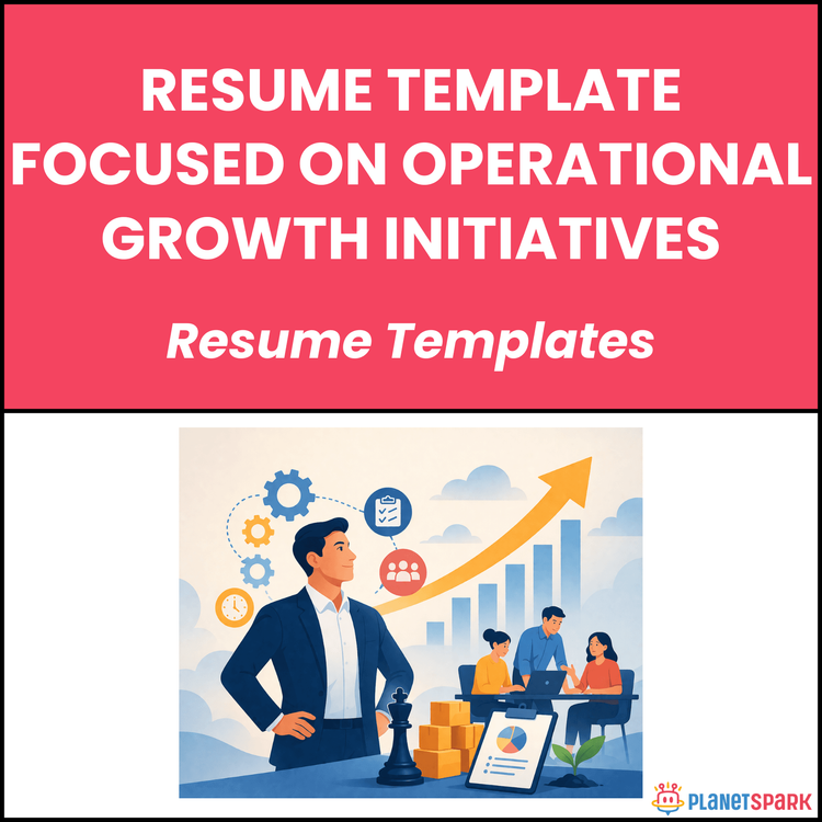 Resume Template Focused on Operational Growth Initiatives