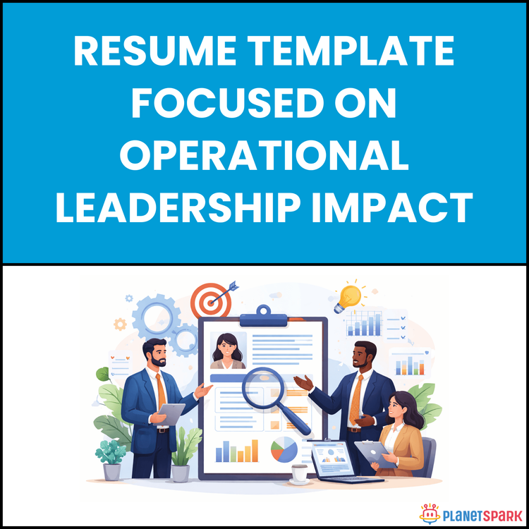 Resume Template Focused on Operational Leadership Impact
