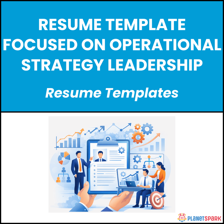 Resume Template Focused on Operational Strategy Leadership