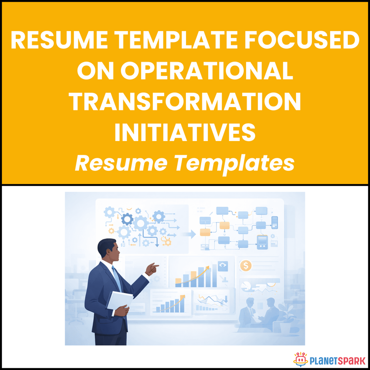 Resume Template Focused on Operational Transformation Initiatives
