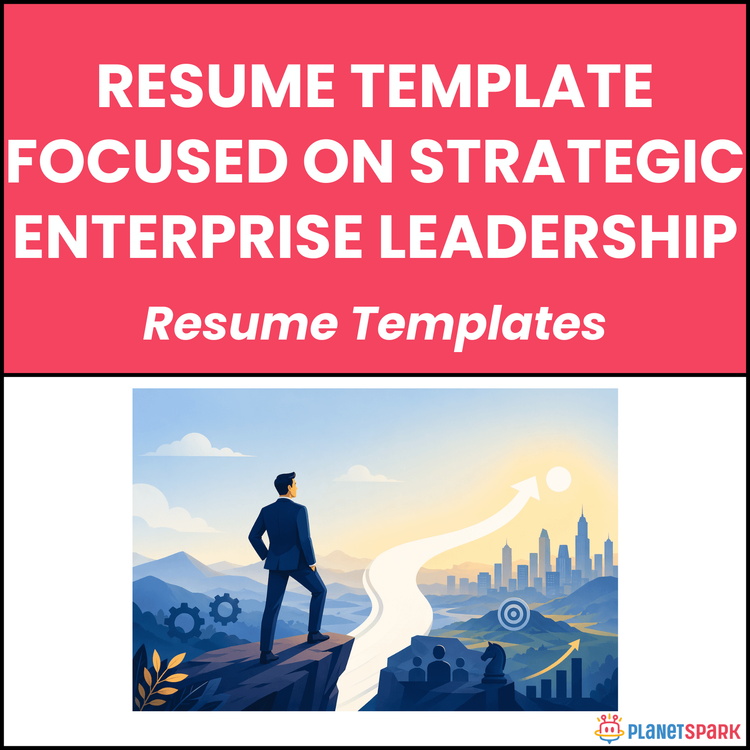 Resume Template Focused on Strategic Enterprise Leadership
