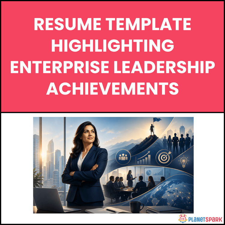 Resume Template Highlighting Enterprise Leadership Achievements