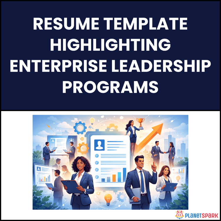 Resume Template Highlighting Enterprise Leadership Programs