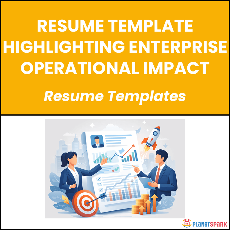 Resume Template Highlighting Enterprise Operational Impact