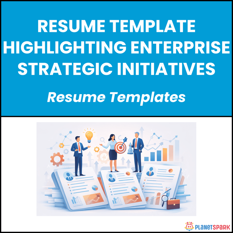 Resume Template Highlighting Enterprise Strategic Initiatives