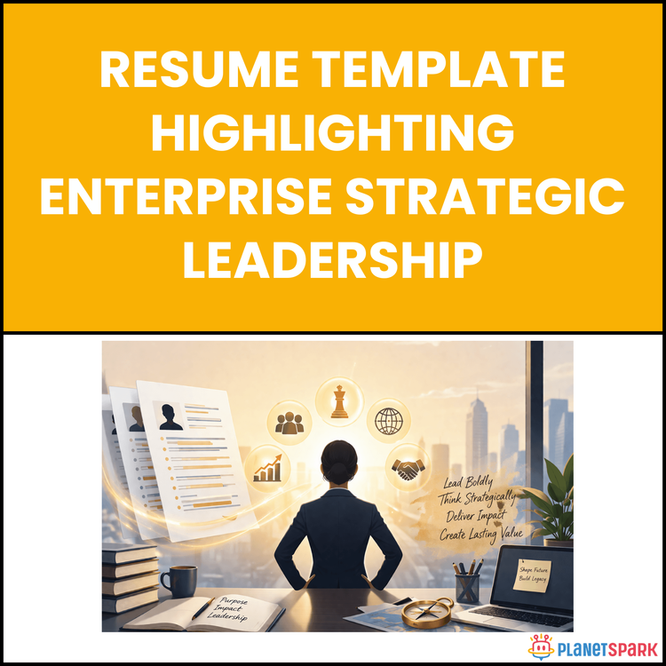 Resume Template Highlighting Enterprise Strategic Leadership