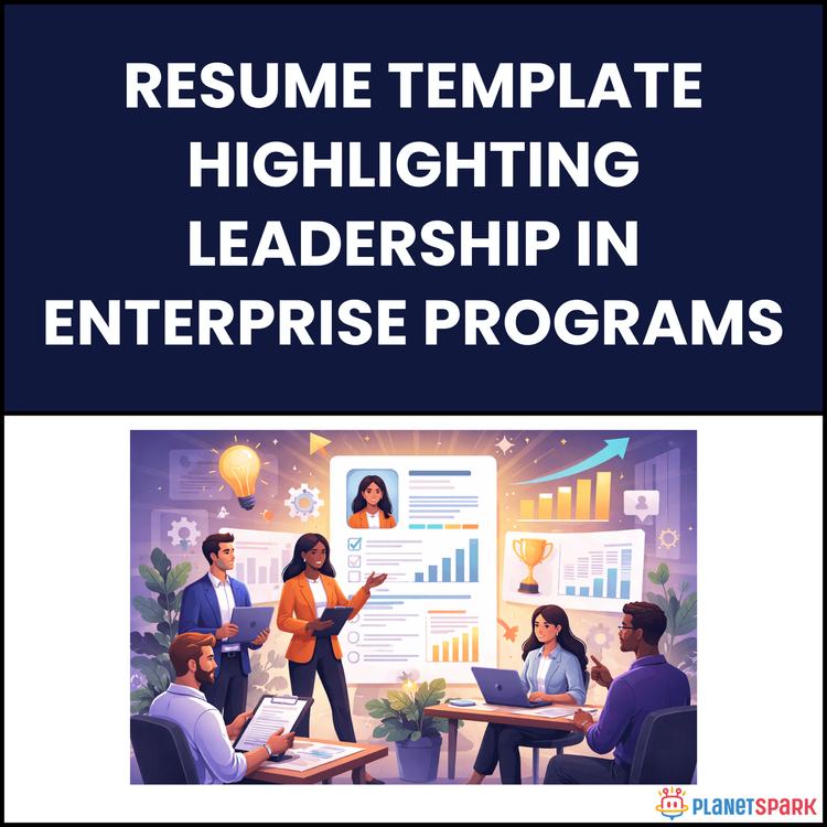 Resume Template Highlighting Leadership in Enterprise Programs