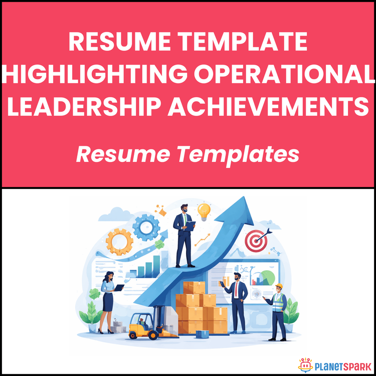Resume Template Highlighting Operational Leadership Achievements