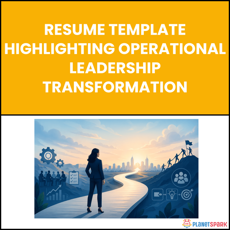 Resume Template Highlighting Operational Leadership Transformation