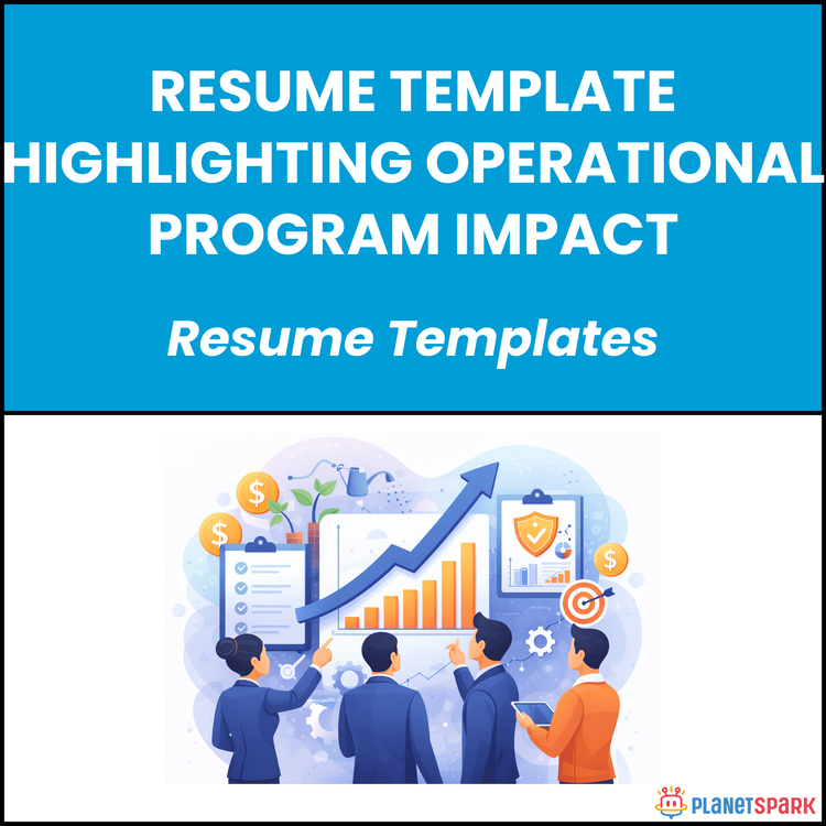 Resume Template Highlighting Operational Program Impact
