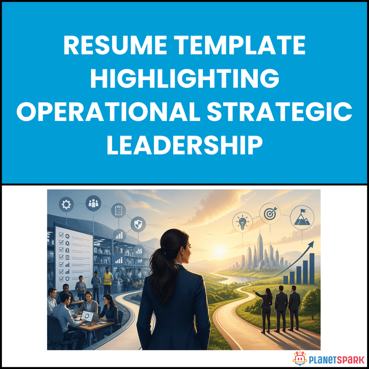 Resume Template Highlighting Operational Strategic Leadership