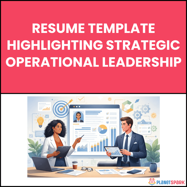 Resume Template Highlighting Strategic Operational Leadership
