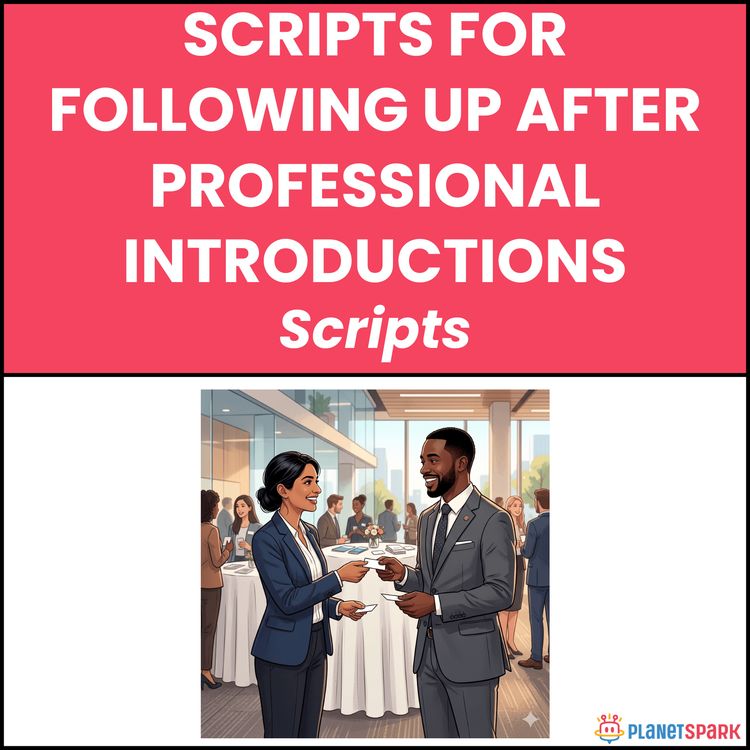 Scripts for Following Up After Professional Introductions