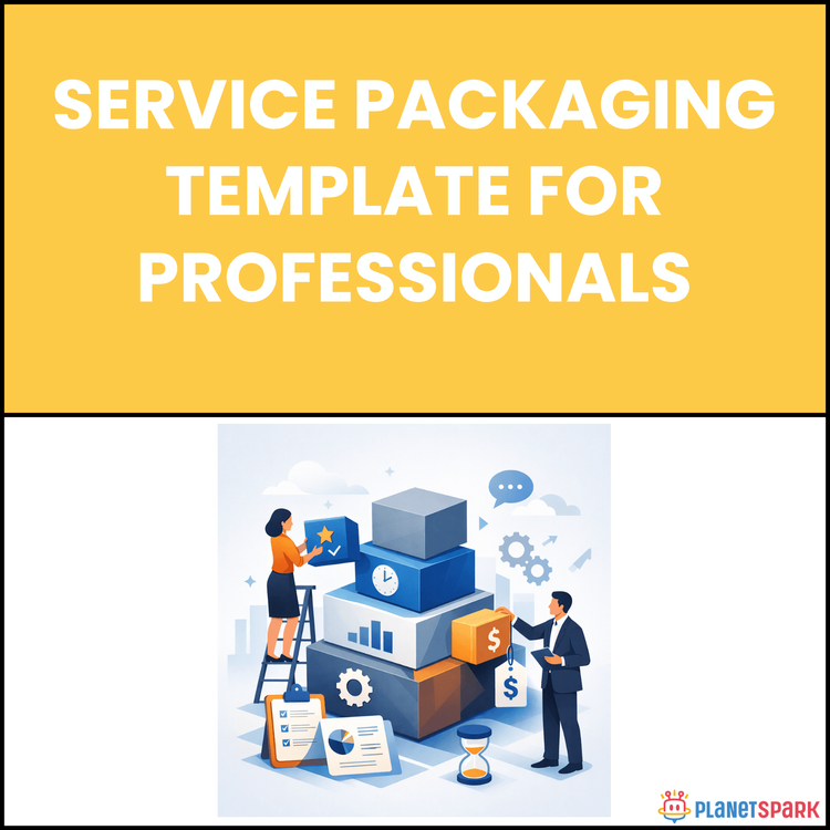 Service Packaging Template For Professionals