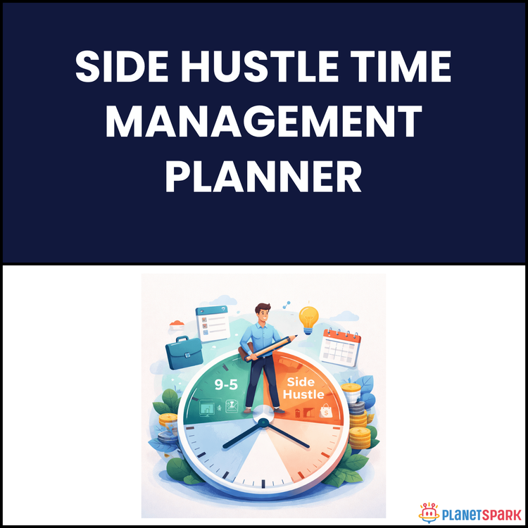 Side Hustle Time Management Planner