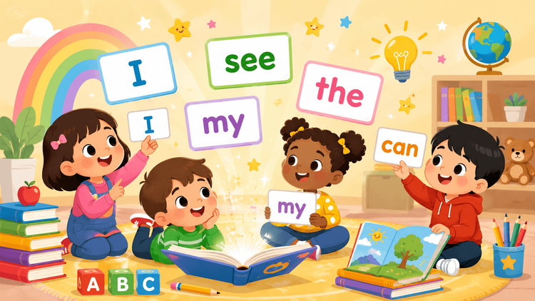 Sight Words Worksheet for Grade KG