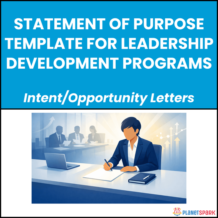 Statement of Purpose Template for Leadership Development Programs
