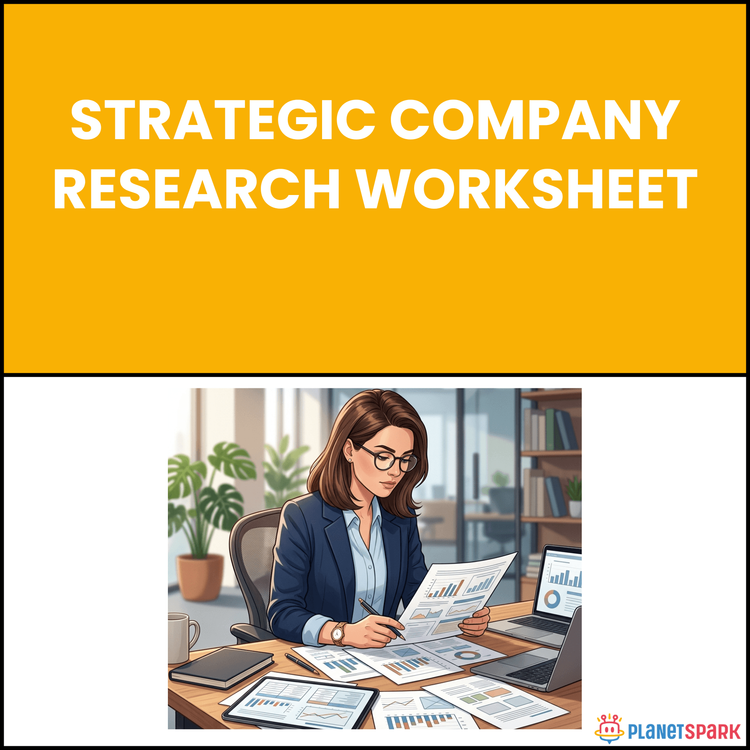 Strategic Company Research Worksheet