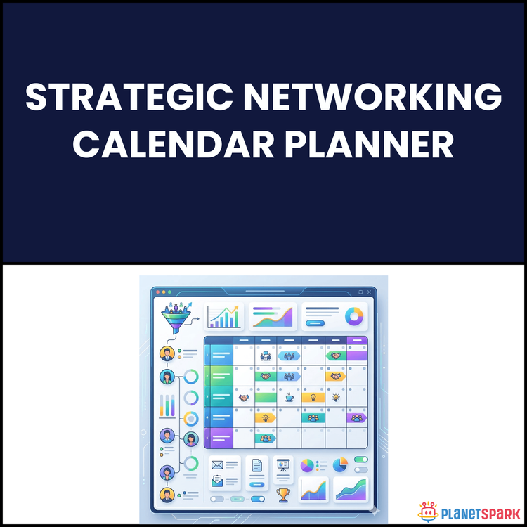 Strategic Networking Calendar Planner