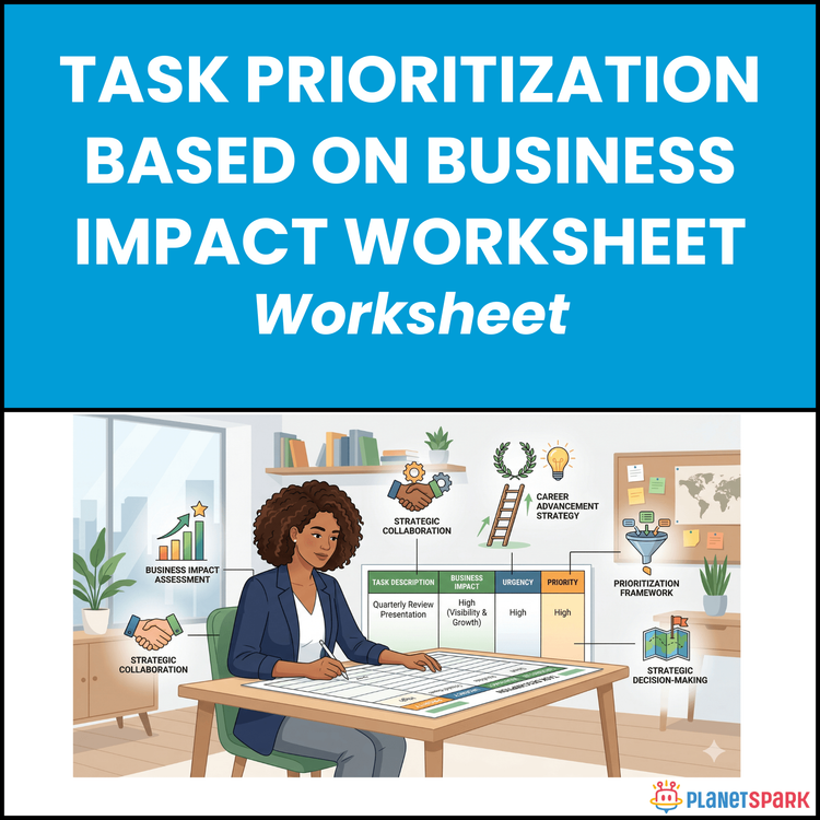 Task Prioritization Based on Business Impact Worksheet