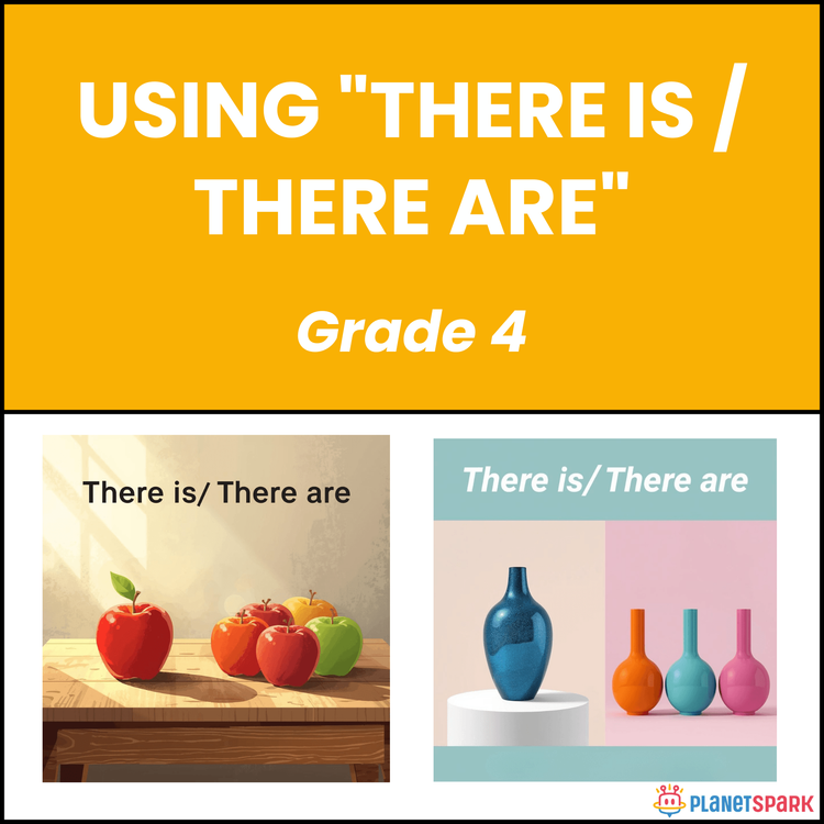 Class 4 English Worksheet on There is / There are