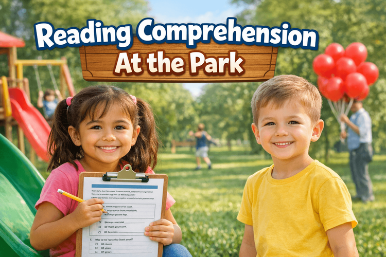 Unseen Passage at the Park – KG Reading Worksheet for Kids