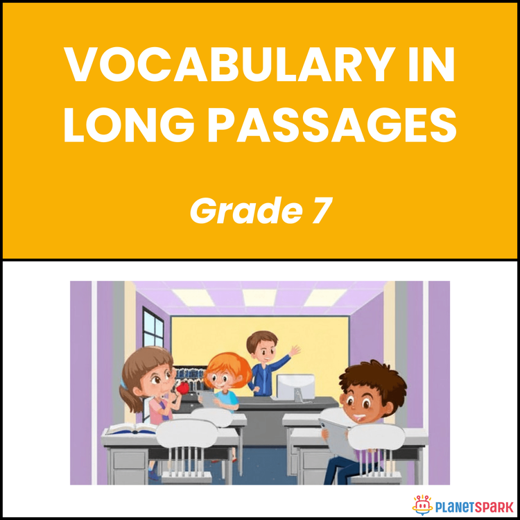 Class 8 Grammar Worksheet on Long Passages