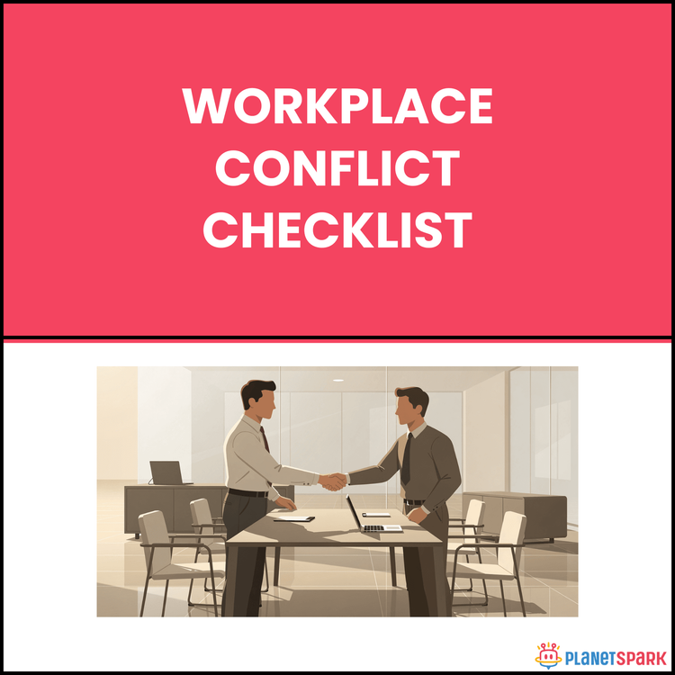 Workplace conflict checklist