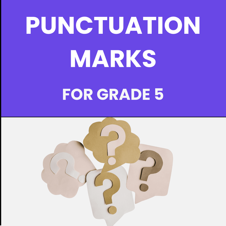 Punctuation Marks Worksheet for Grade 5