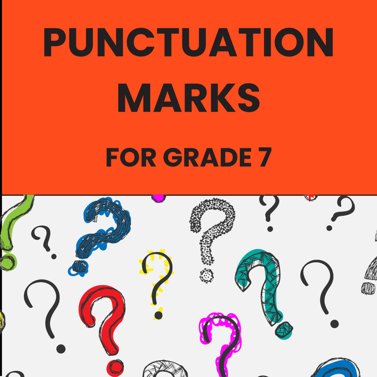 Punctuation Marks Worksheet for Grade 7