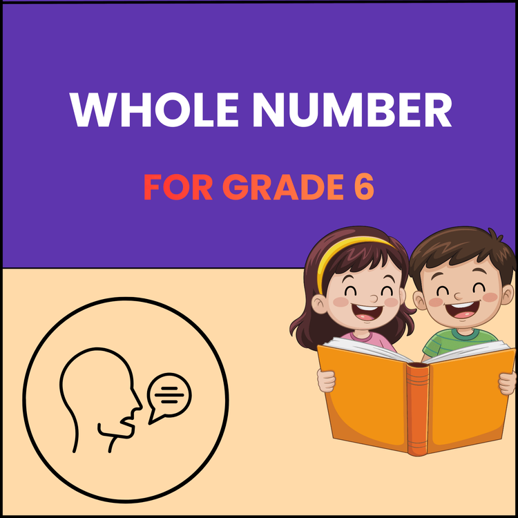 Whole Numbers Worksheet for Class 6 (With Answers)