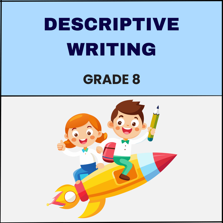 Mastering Descriptive Writing: Grade 8 Skill-Building Worksheet