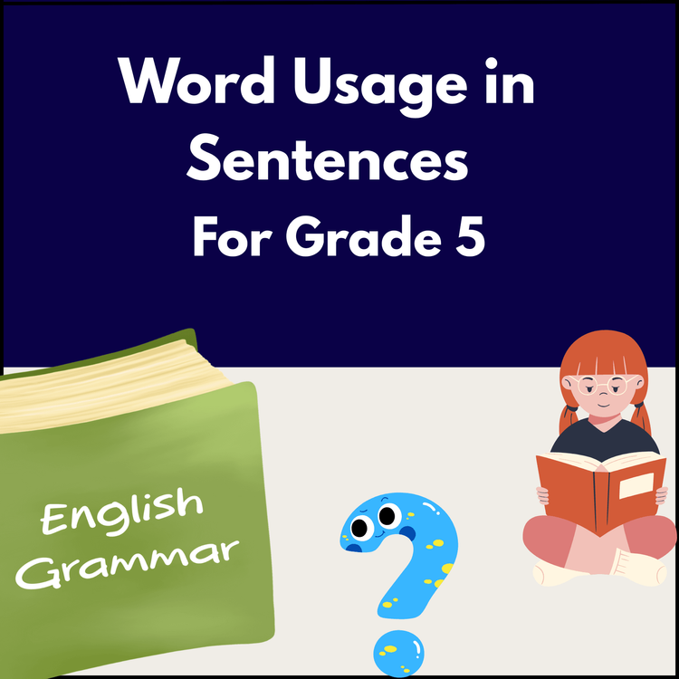Worksheet: Word Usage in Sentences for Class 5