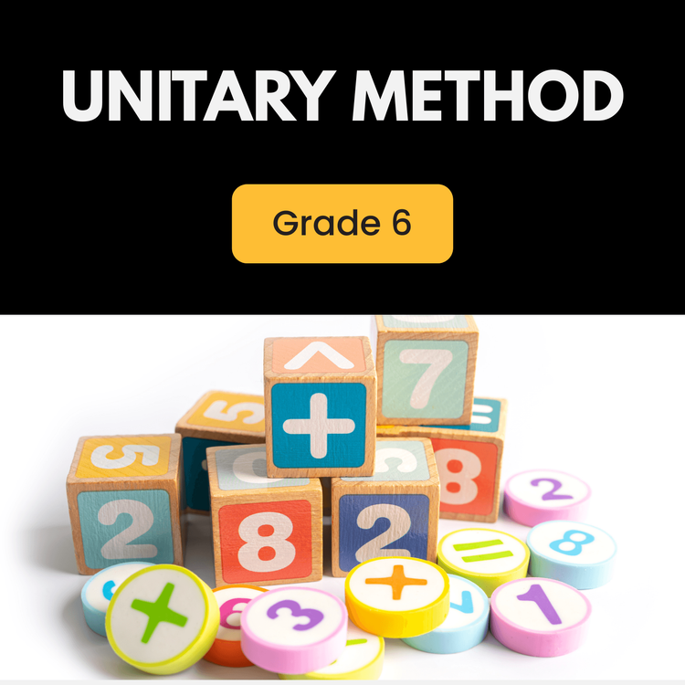 Unitary Method Questions for Class 6- Maths Worksheet