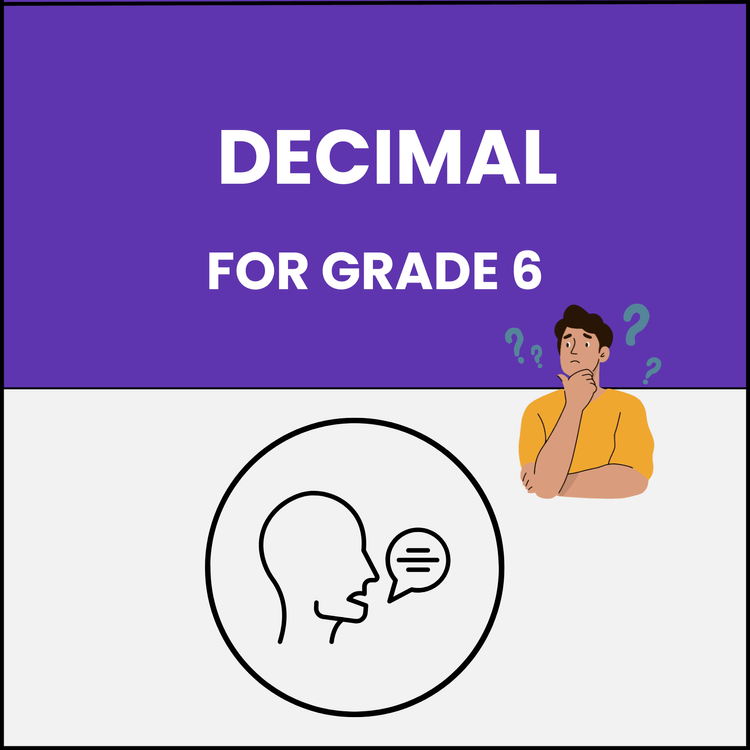 Decimals – Class 6 Worksheet