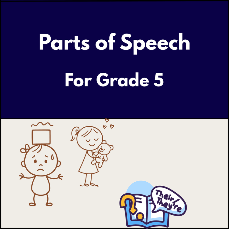 Parts of Speech Worksheet For Grade 5