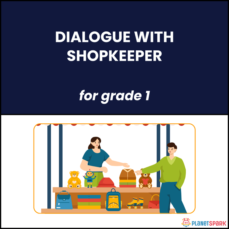 Class 1 Reading Passage on Dialogue with Shopkeeper