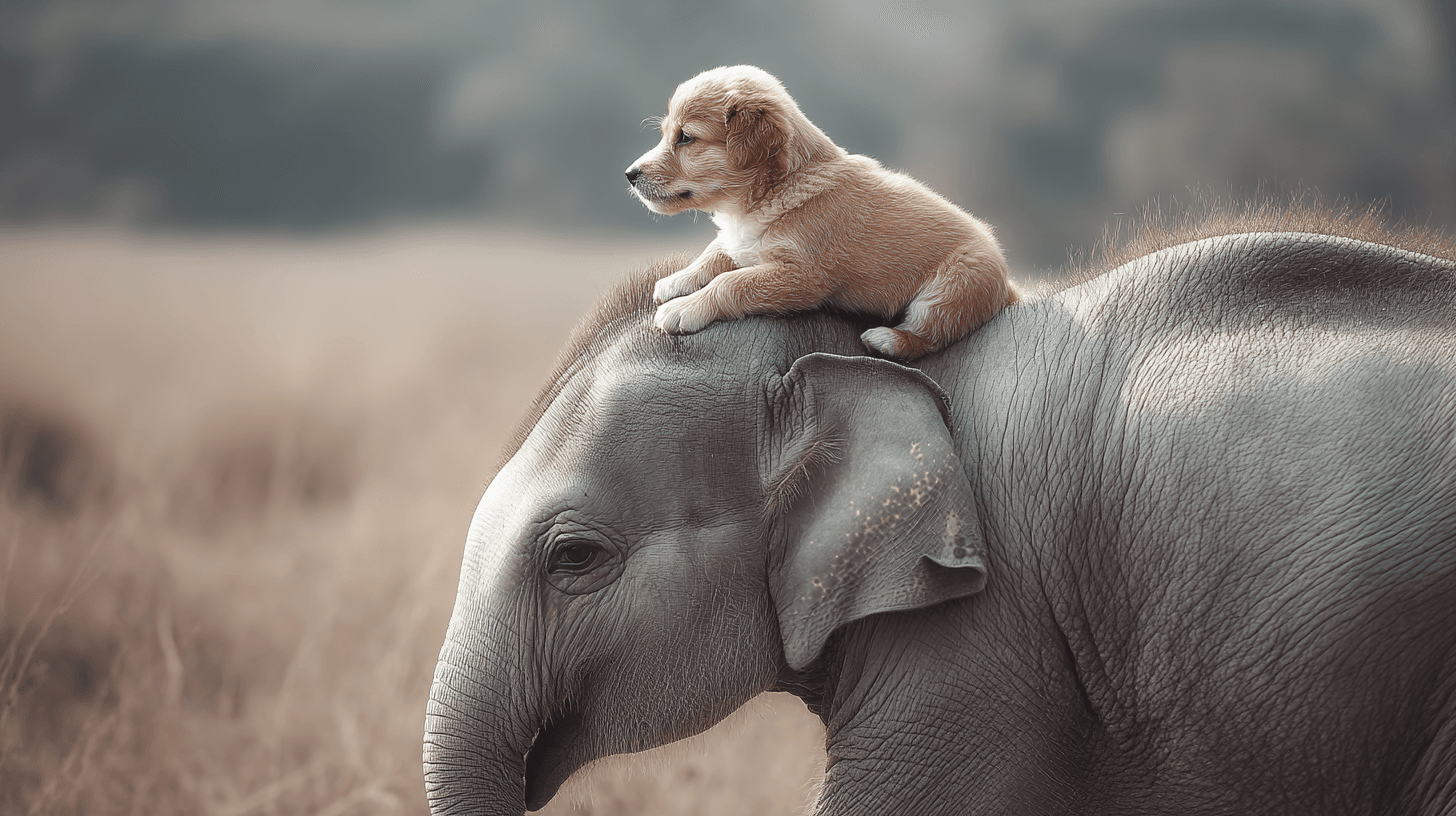The Loyal Dog and the Elephant