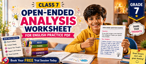 Class 7 English Worksheet Synthesizing Idea Practice PDF