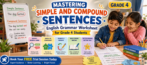 Sentence Revision Activities for Grade 4 | Simple & Compound