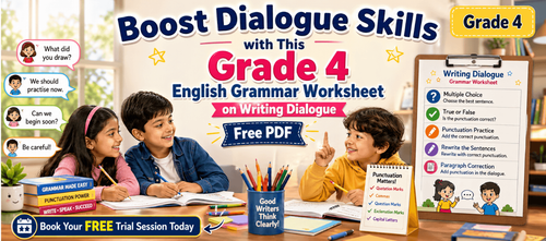 Grade 4 Dialogue Writing Exercises for Kids | Free PDF