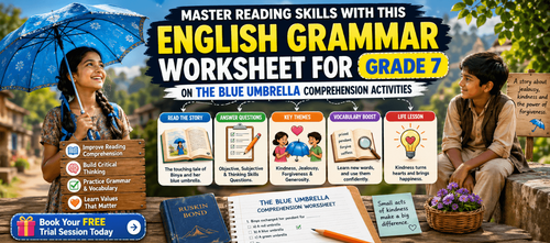 Grade 7 Printable Blue Umbrella Comprehension Activities