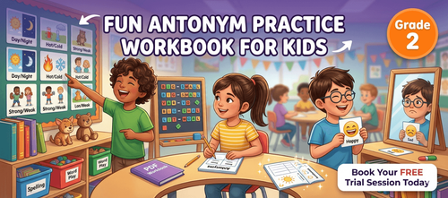 Fun Antonym Practice Workbook for Kids in Grade 2 PDF