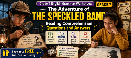 Grade 7 Speckled Band Story Worksheet With Questions